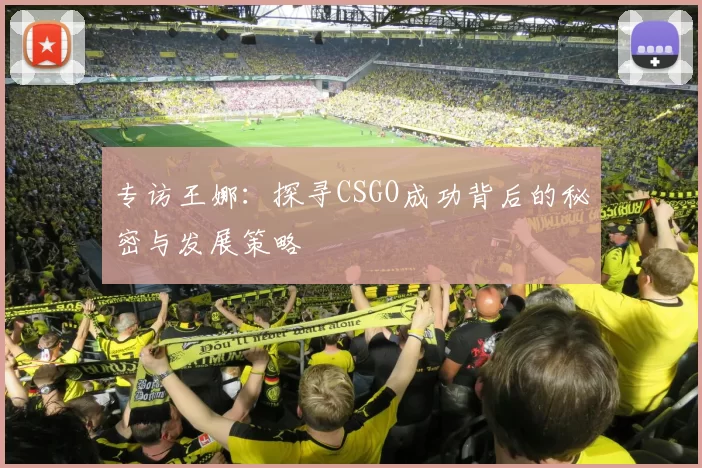 专访王娜：探寻CSGO成功背后的秘密与发展策略