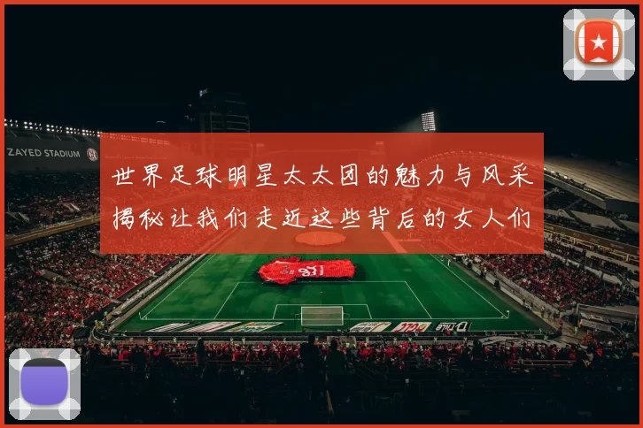 世界足球明星太太团的魅力与风采揭秘让我们走近这些背后的女人们